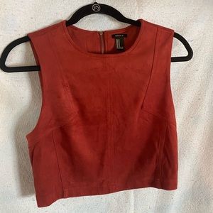 Forever 21 suede crop top